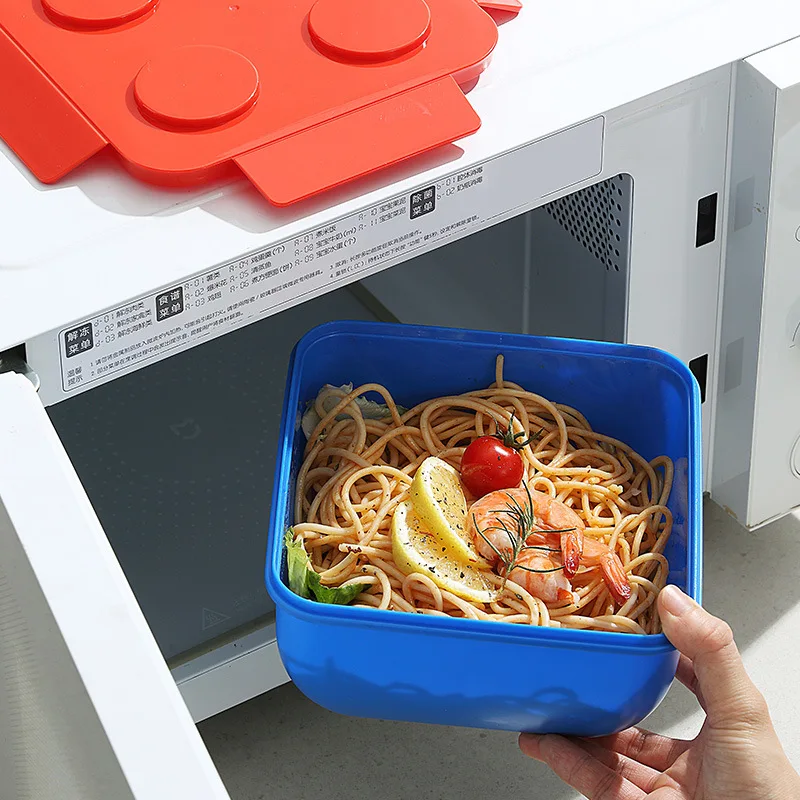 子供のためのポータブルビルディングブロック弁当箱、屋外ピクニ - Food Storage Building のレビューと価格