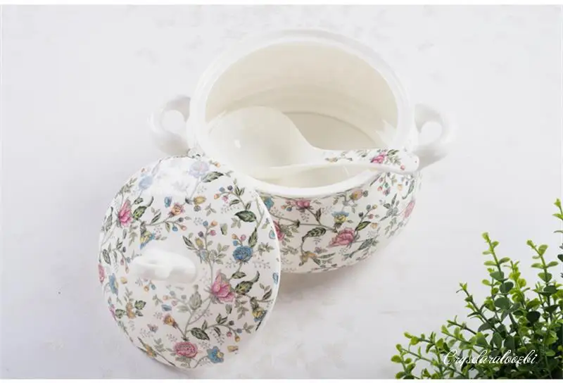 9インチ、ボーンチャイナ製の食品保存用ボウル、クラシックなデ - Food Storage In Plants のレビューと価格