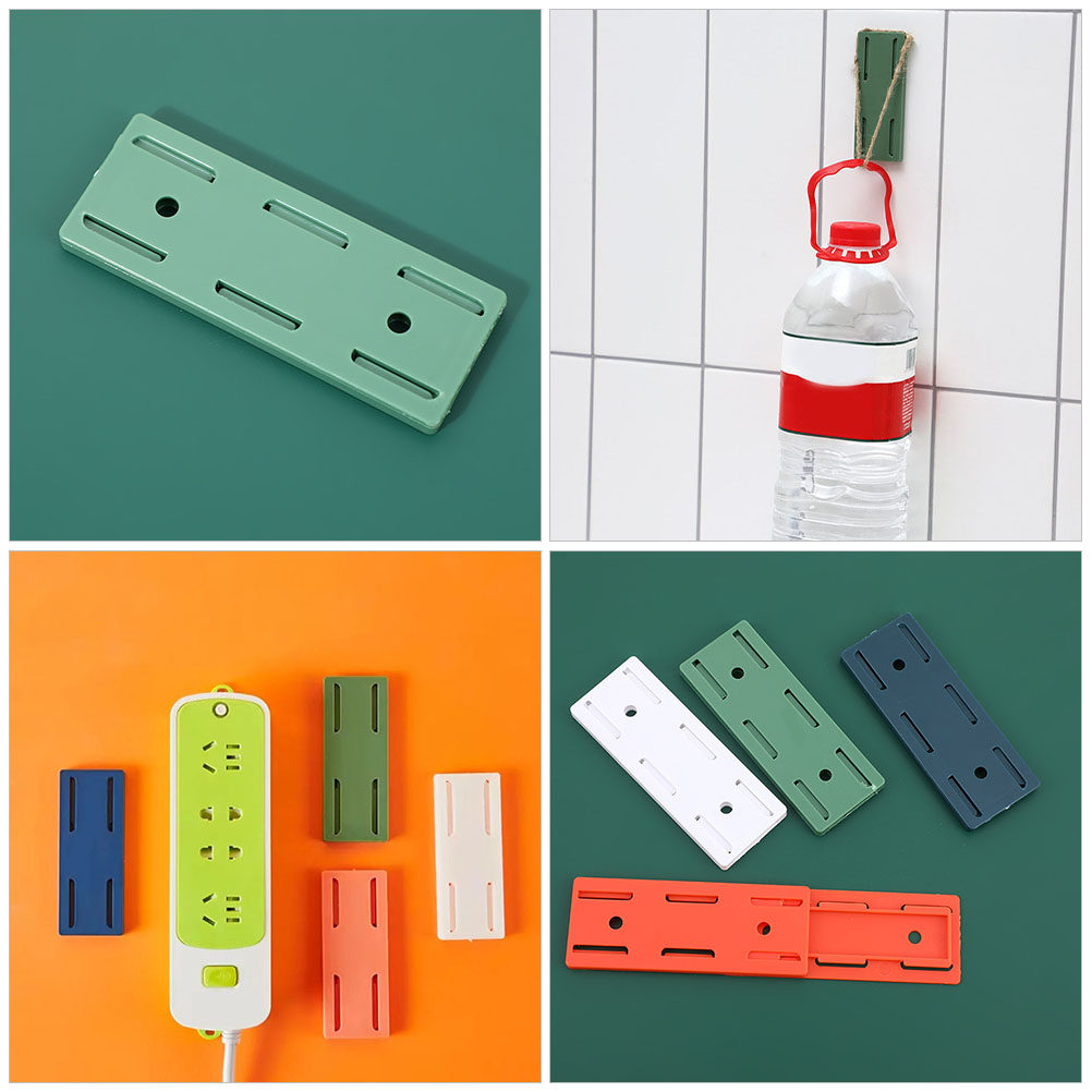 4個入りプラグオーガナイザー、粘着式電源タップホルダー、粘着 - Food Storage Organizer のレビューと価格