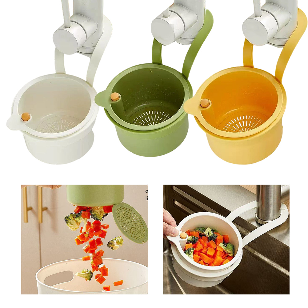 1個入りプレス式排水バスケット：食品ストレーナー＆シンクオー - Food Storage Drawer Organizer のレビューと価格