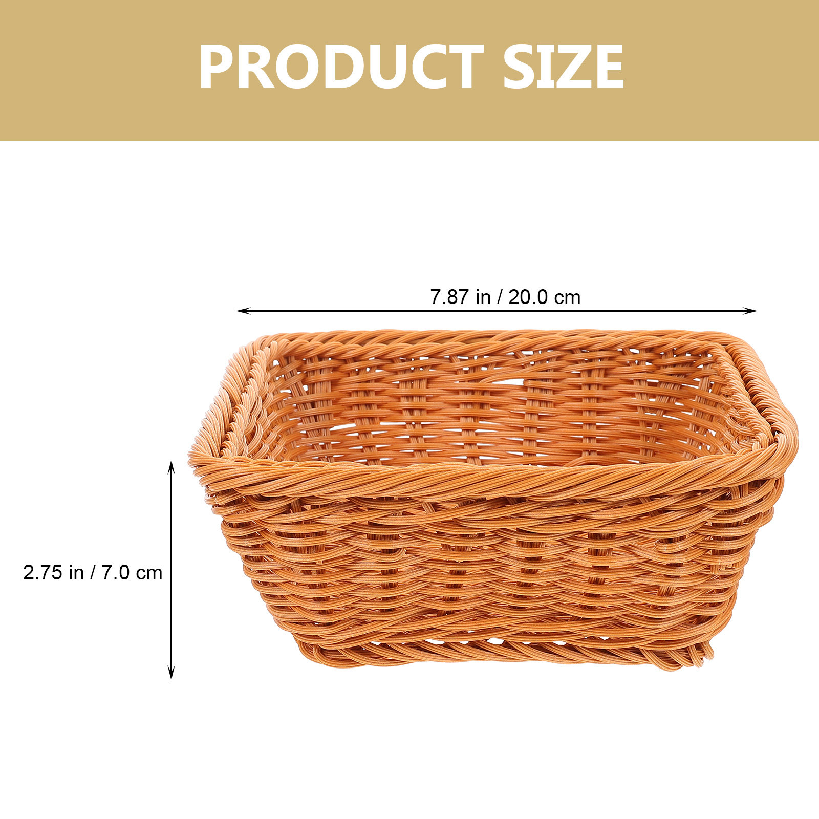 3個セット プラスチック製パンバスケット 正方形 編み込み  - Food Storage Design のレビューと価格