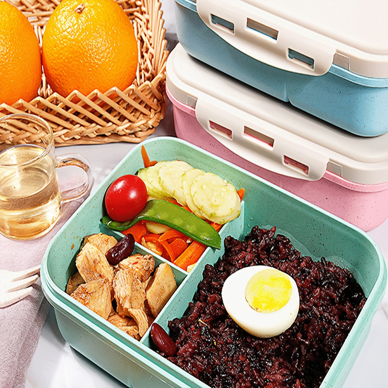 スプリンキスシリーズ ポータブル弁当箱 麦わら素材ランチボッ - Food Storage Drawer Organizer のレビューと価格