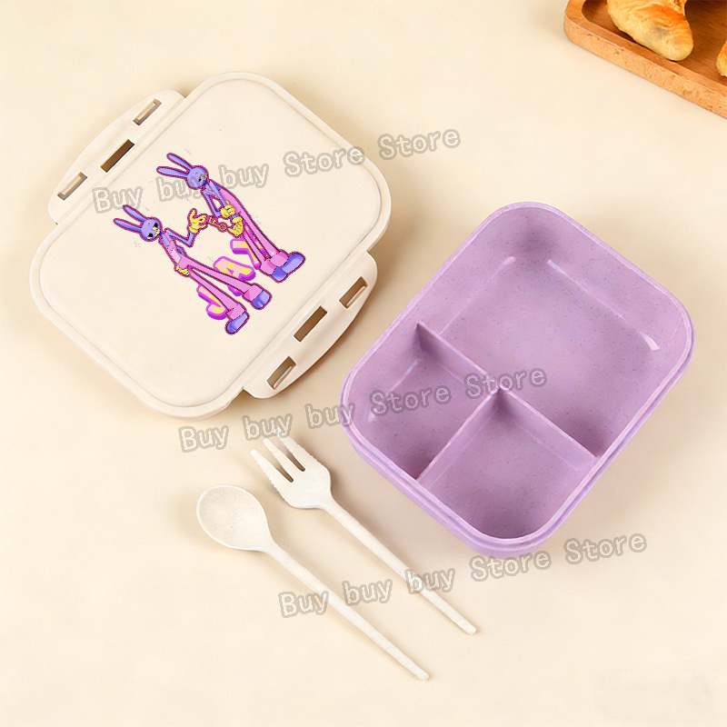 アニメアメージングデジタルサーカスランチボックスポータブル弁 - Food Storage Drawer Organizer のレビューと価格