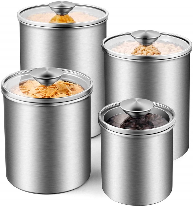 食品保存容器 茶葉 コーヒー 砂糖 小麦粉 密閉 キッチン  - Food Storage Set Glass のレビューと価格