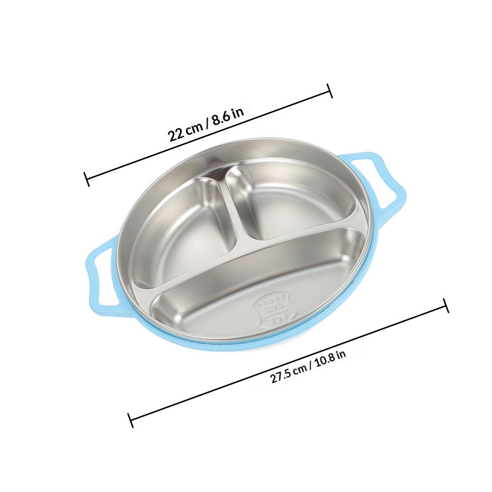 分割式食品保存容器 ステンレス製 子供用サービングディッシュ - Food Storage Safe のレビューと価格
