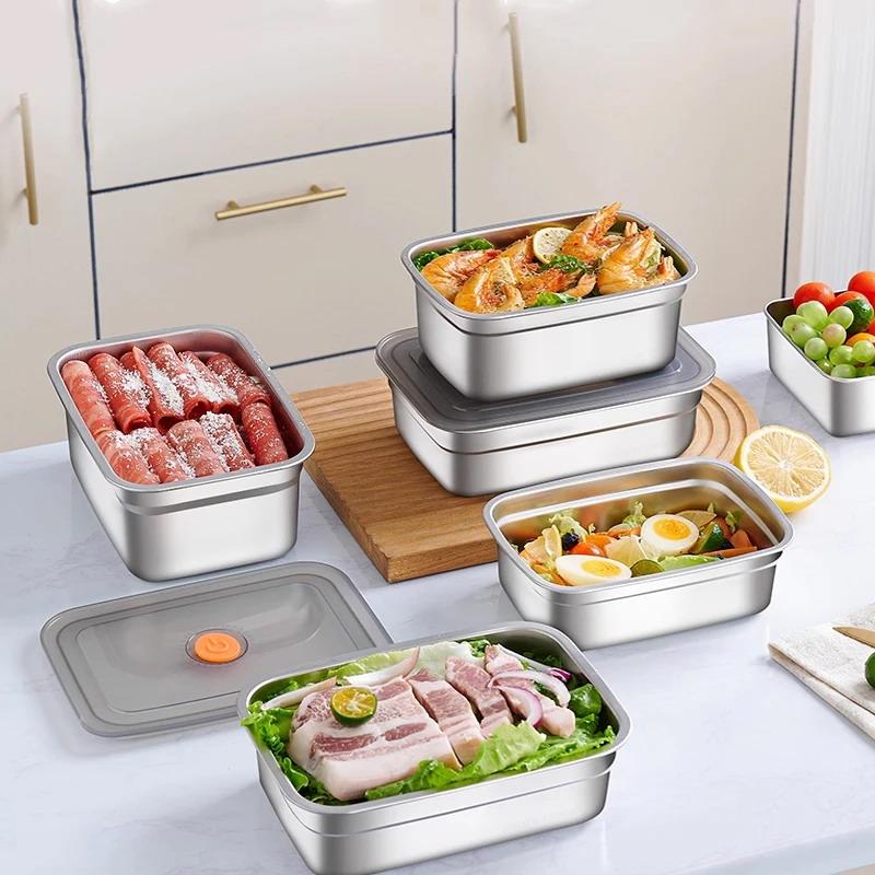 ステンレス製密閉ランチボックス 大容量 食品安全保存容器 学 - Food Storage Safe のレビューと価格