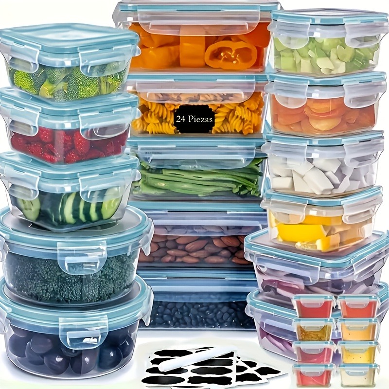 48個入り BPAフリー食品保存容器セット – キッチン、パ - Food Storage Design のレビューと価格