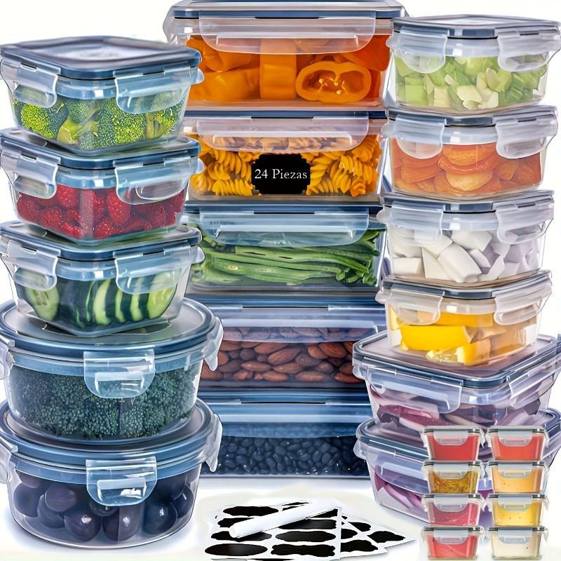 48個入り BPAフリー食品保存容器セット – キッチン、パ - Food Storage Design のレビューと価格
