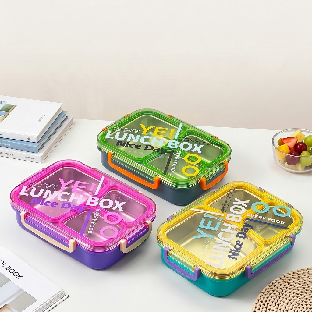 電子レンジ対応304ステンレス製弁当箱、仕切り付き食品保存容 - Food Storage Design のレビューと価格