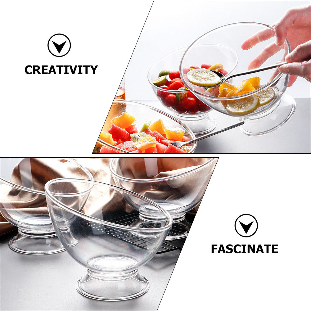 斜めデザインのサラダボウル、和風多目的デザート・食品保存容器 - Food Storage Design のレビューと価格