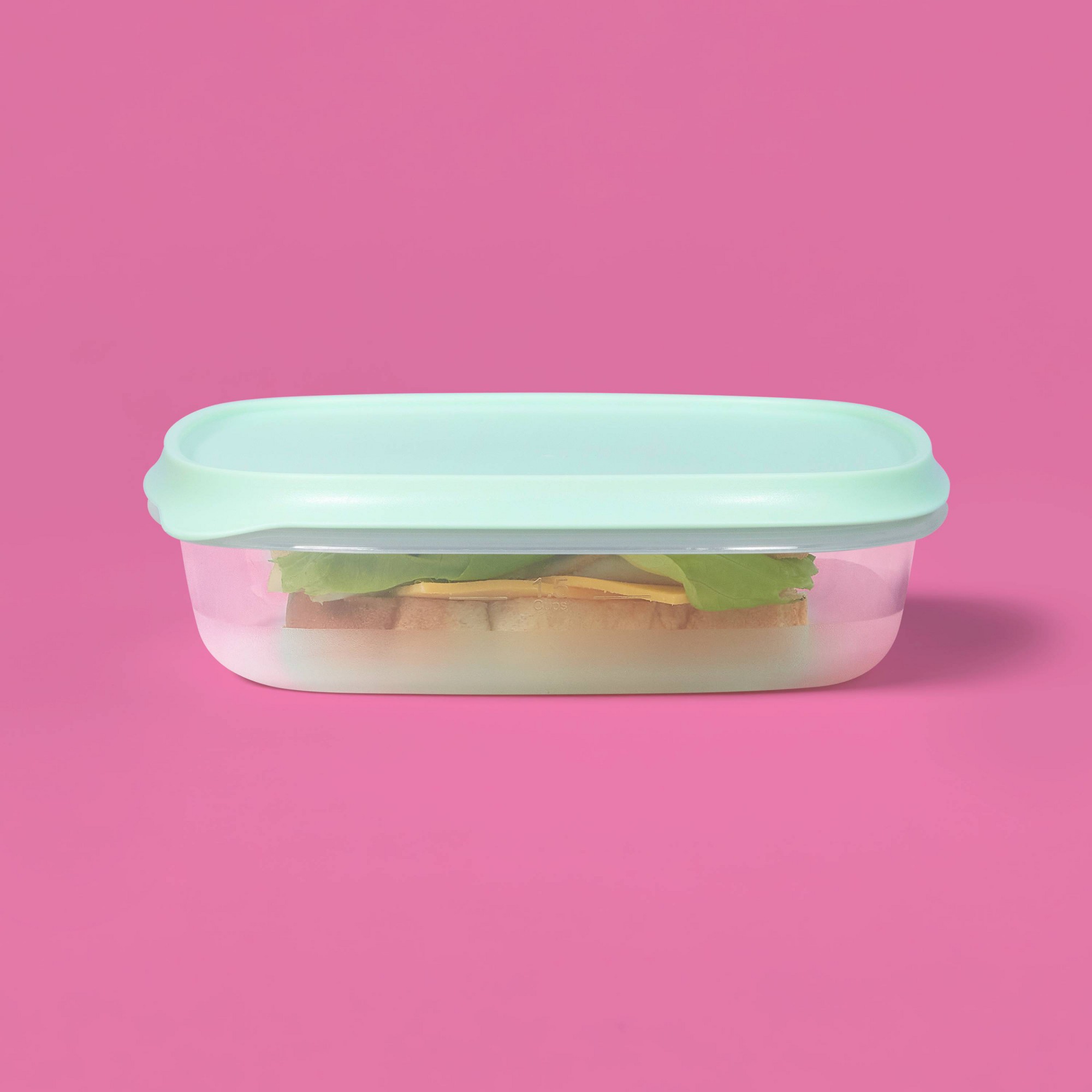 3立方インチの正方形食品保存容器、スナップ蓋付き、キッチン整 - Storage Food Prep のレビューと価格