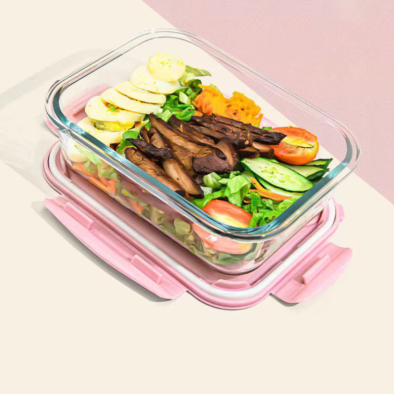 新しいスタイル弁当箱ガラス 1050 ミリリットル電子レンジ - Food Storage Drawer Organizer のレビューと価格