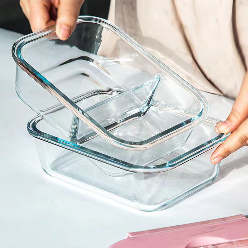 新しいスタイル弁当箱ガラス 1050 ミリリットル電子レンジ - Food Storage Drawer Organizer のレビューと価格