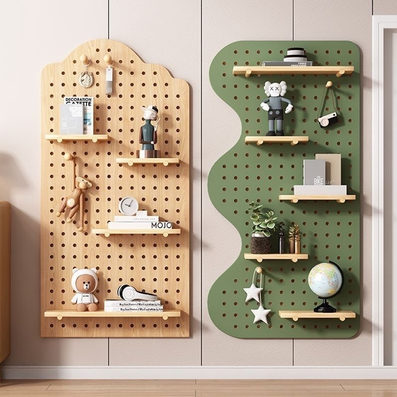 木製キャビティボードウォールシェルフ装飾ディスプレイラック収 - Food Storage Organizer のレビューと価格