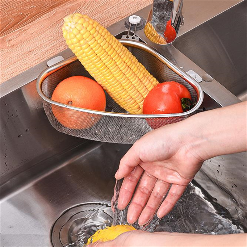 ステンレス鋼のキッチンシンクの棚,キッチンの食器棚,野菜,皮 - Food Storage Drawer Organizer のレビューと価格