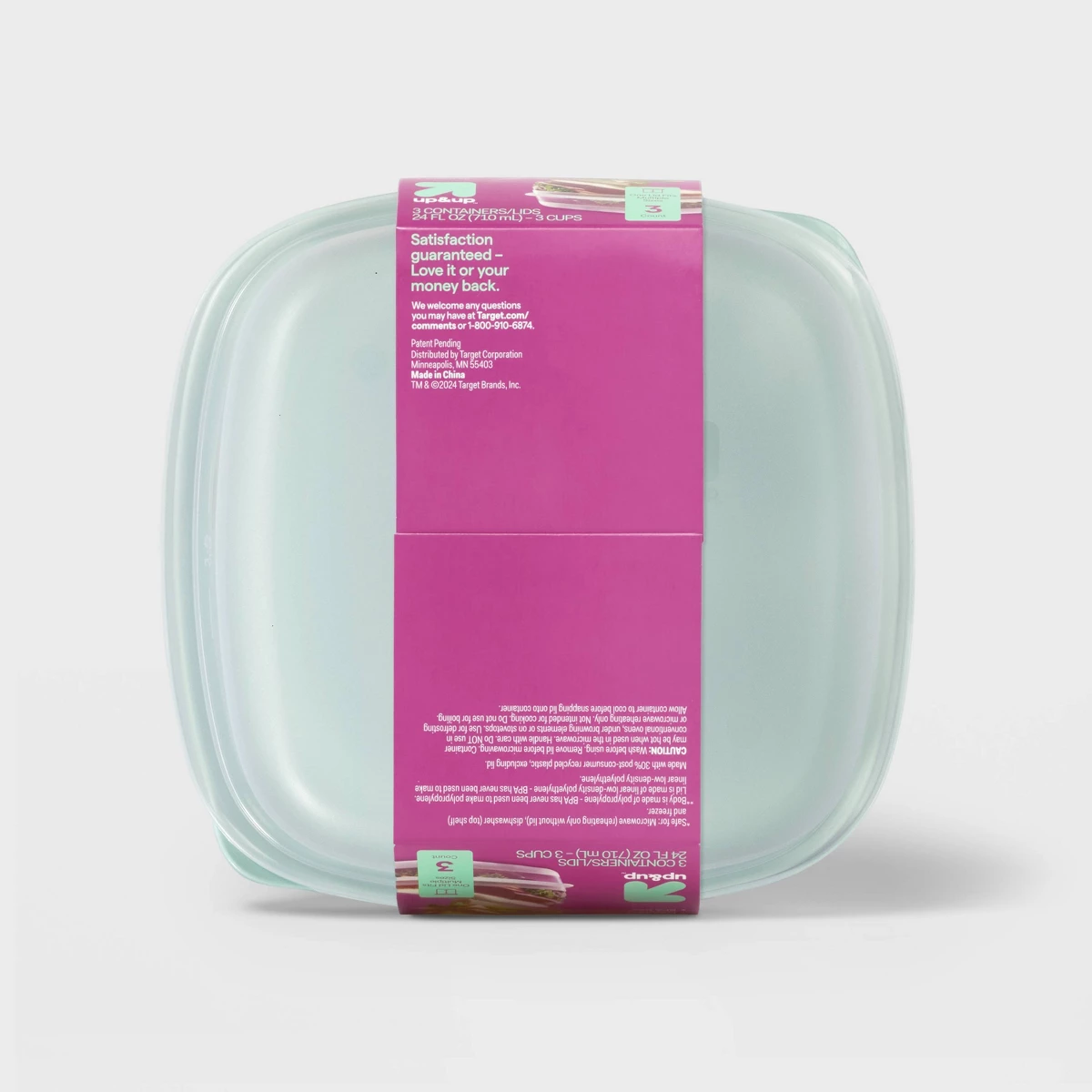 2026年新発売 3個セット 24オンス角型食品保存容器 ミ - Storage Food Prep のレビューと価格